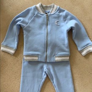 NWT Janie & Jack Blue Jogging Suit W/ Moon
